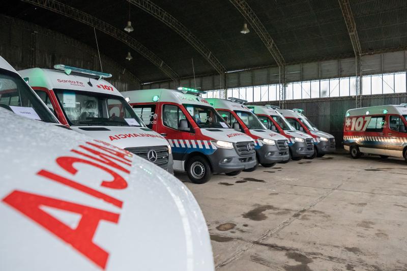 La provincia adquirió 60 nuevas ambulancias de alta complejidad.