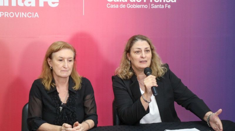 La ministra de Salud de la provincia, Silvia Ciancio, y la secretaria de esa cartera, Andrea Uboldi.