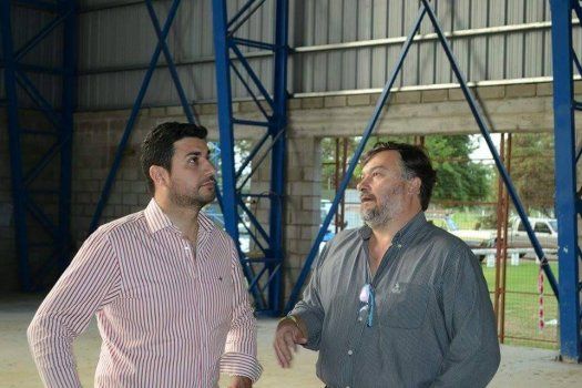 El diputado Marcos Cleri junto al nuevo presidente de la institución, Javier Falco.