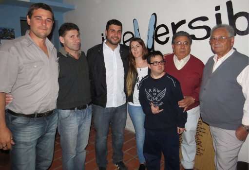 Bracco, Bravo, Cleri, Aastegiano, Moreno y Anit en la conferencia de prensa.