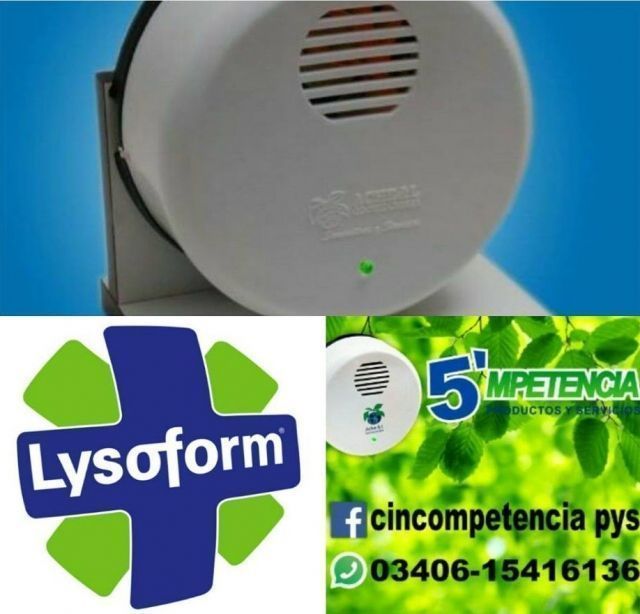 Nuevo odorizador con fragancia Lysoform de 5Mpetencia.
