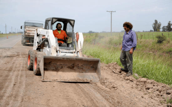 Se iniciaron los trabajos para reparar la ruta 66.