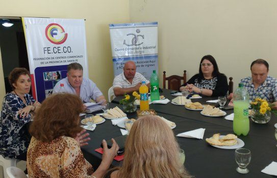 Durante la reunión del Centros Comerciales e Industriales del Centro Oeste Santafesino