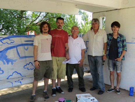 Lucho, Ariel, Luis,  Rub&eacute;n y Nicol&aacute;s comenzaron el 11&ordm; "Faros de Campo".