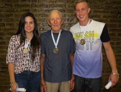 Daiana Acedo, Atilio Cerino y Agusto Gren&oacute;n en el Concejo Municipal.